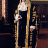 Lord Irvine, in his robes as Lord Chancellor