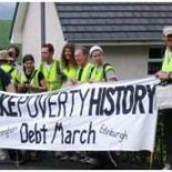 makepovertyhistory Campaigners in Edinburgh (picture Make Poverty History)
