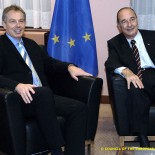 Tony Blair and Jacques Chirac Tony Blair and Jacques Chirac did not agree over Iraq