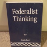 "Federalist thinking", by Lucio Levi
