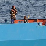 Somali pirates holding the merchant vessel MV Faina (picture US Navy)