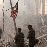 WTC Two members of the National Guard at the remains of the World Trade Center (picture Andrea Booher/ FEMA News Photo)