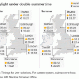 Daylight under Double Summertime (picture from the BBC)