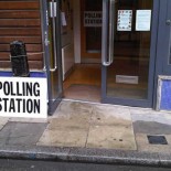 A polling station in London