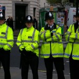 Metropolitan-police Police officers on duty (picture Michael Kooiman)